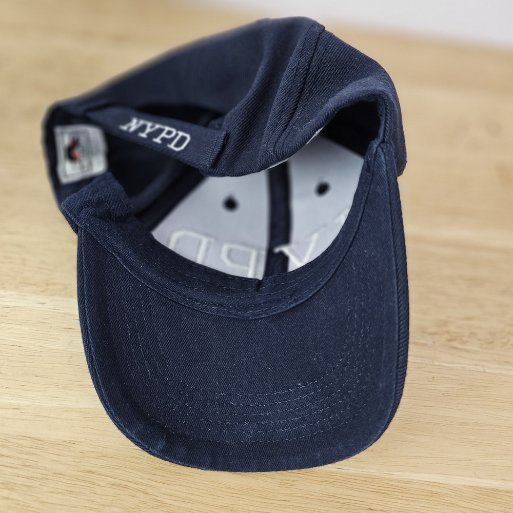 Official NYPD Baseball Hat Navy Blue One Size White Lettering Mens Unisex Womens - Picture 7 of 8
